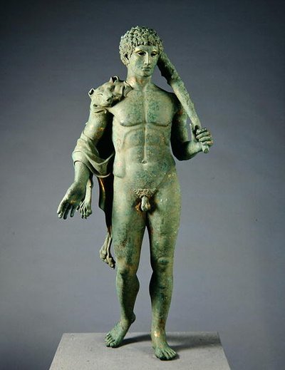 Jeune Hercule (bronze doré) - European European