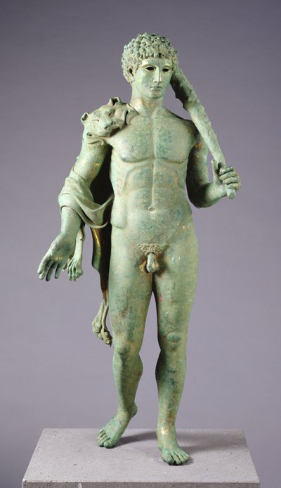 Jeune Hercule (bronze doré) - European European