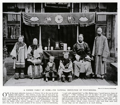 Une famille chinoise à la maison, l