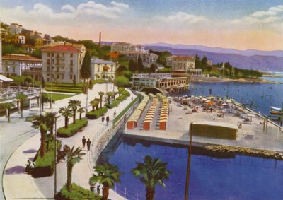 Abbazia, maintenant Opatija en Croatie : Slatina et plage Savoia - European Photographer