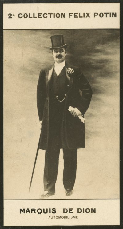 Albert-Jules-Felix-Philippe Marquis De Dion, Automobilisme - European Photographer