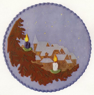Gâteau de Noël avec scène nocturne - European Photographer