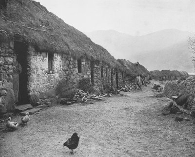 Maisons de crofters dans les îles Shetland (photo n/b) - European Photographer
