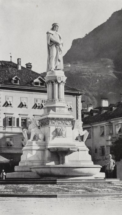 Denkmal Walthers von der Vogelweide à Bolzano (photo n/b) - European Photographer
