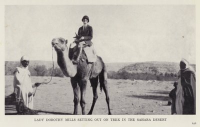 Lady Dorothy Mills partant en trek dans le désert du Sahara - European Photographer