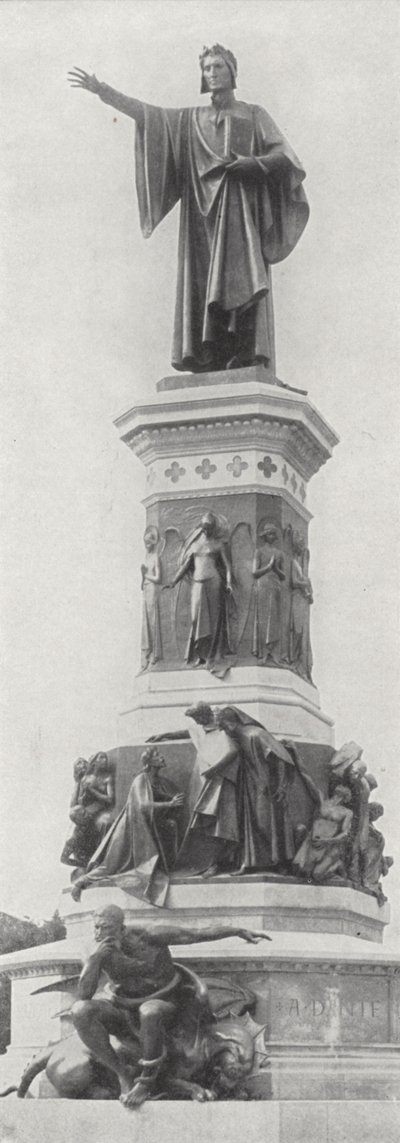 Monument Dante Alighieri, Trente (photo n/b) - European Photographer