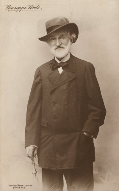 Portrait de Giuseppe Verdi, compositeur d