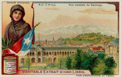 Une Beauté Chilienne et Vue du Centre de Santiago - European School