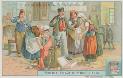 Un colporteur vendant ses marchandises dans la vieille Hollande - European School