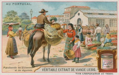 Un marché de poissons et de légumes - European School