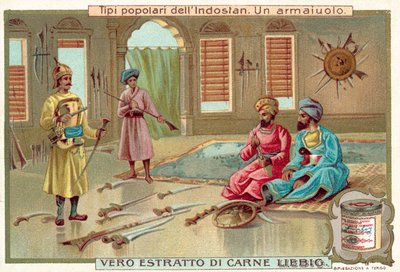 Un armurier (chromolithographie) - European School