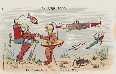 Promenade sur le fond marin en l