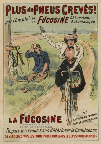 Publicité pour les kits de réparation de crevaison Fucosine - European School