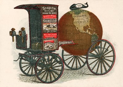 Publicité pour Soapine, "Le Tueur de Saleté" - un produit de nettoyage américain du 19ème siècle - European School