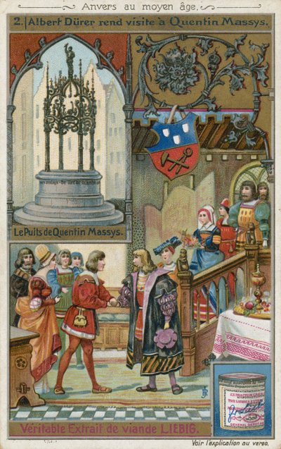 Albrecht Dürer rendant visite à Quentin Matsys, 1520 - European School