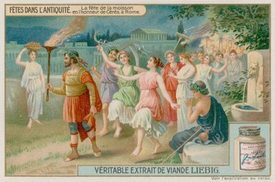 Festival de la Moisson dans la Rome Antique en l