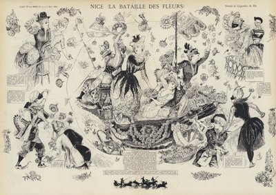 Bataille annuelle des fleurs, Nice, France - European School