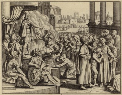 Antiochus et le martyre de la femme aux sept fils (gravure) - European School