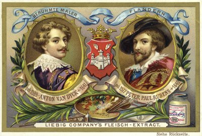 Antony van Dyck et Peter Paul Rubens, artistes flamands - European School