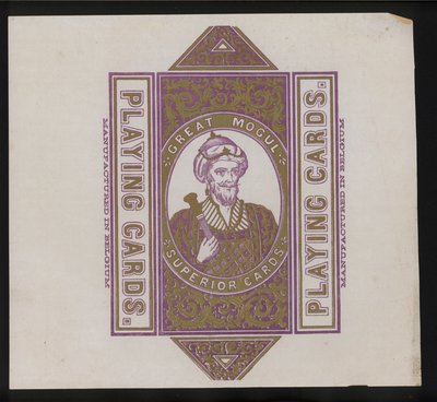 Œuvre pour cartes à jouer (lithographie) - European School