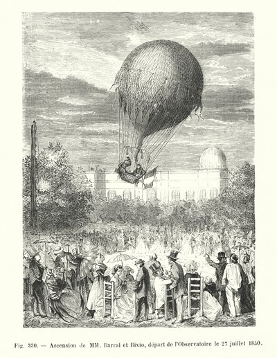 Ascension de MM Barral et Bixio, départ de l