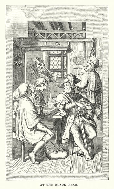 Au Black Bear (gravure) - European School