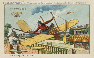 Aviateur atteignant une boisson en l
