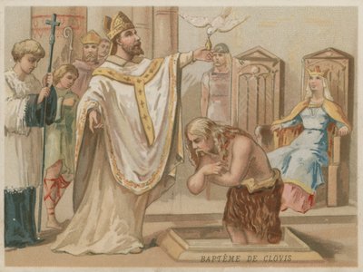 Baptême de Clovis Ier, roi des Francs, jour de Noël 496 - European School