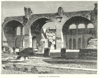 Basilique de Constantin (gravure) - European School