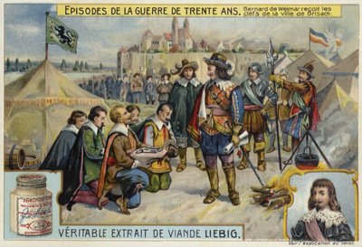 Bernard de Saxe-Weimar recevant les clés de la ville de Brisach, 1638 - European School