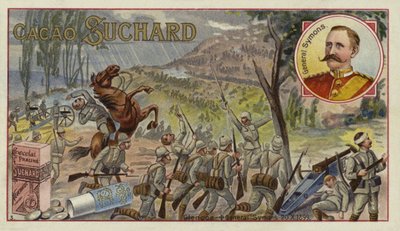 Le général britannique Sir William Penn Symons mortellement blessé à la bataille de Glencoe, Guerre des Boers, 20 octobre 1899 - European School
