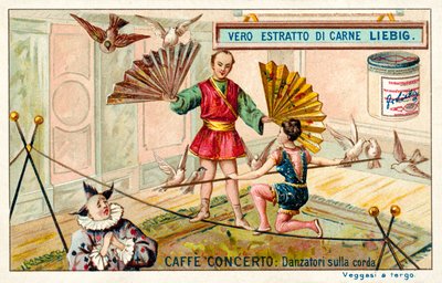 Café-concert : funambules (chromolithographie) - European School