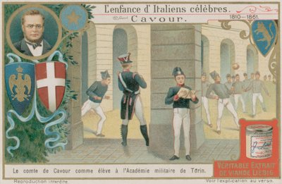Camillo Benso, comte de Cavour, étudie à l