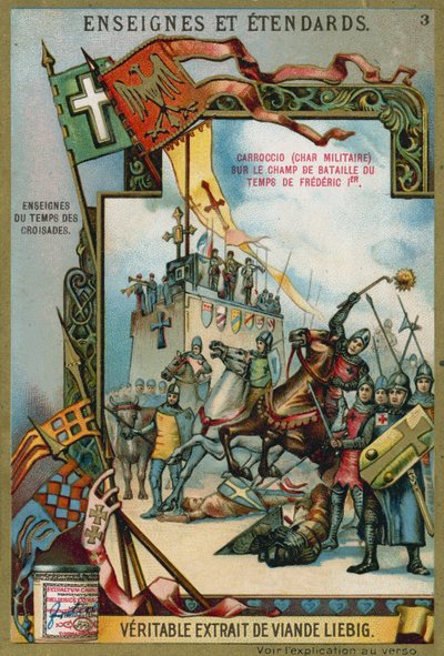 Carroccio sur un champ de bataille à l