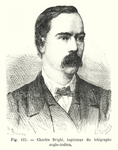 Charles Bright, ingénieur du télégraphe anglo-indien - European School