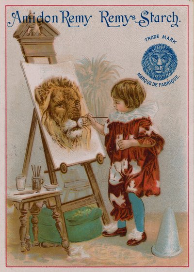 Enfant peignant la tête d