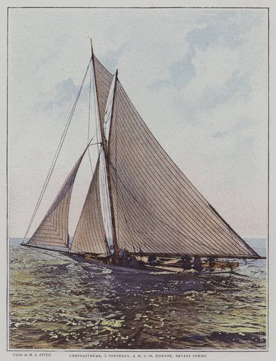 Chrysanthemum, bateau de 5 tonnes au large de Pornic, Bretagne - European School
