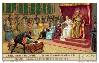 Claude réagissant à la scène représentant le meurtre du Roi Acteur - European School