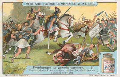 Clovis, carte de Liebig, début du 20e siècle (chromo) - European School