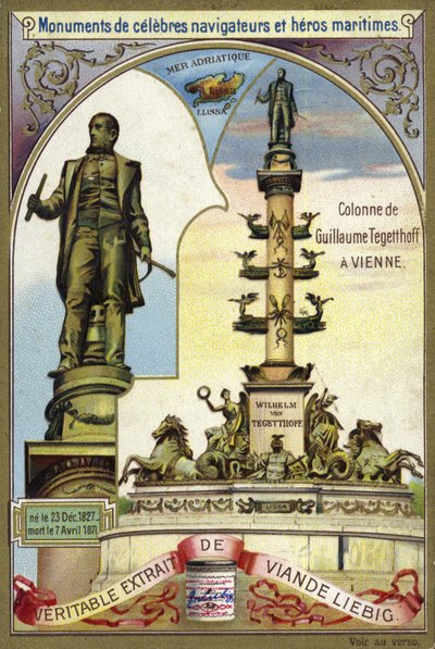 Colonne de Wilhelm von Tegetthoff, amiral autrichien, Vienne - European School