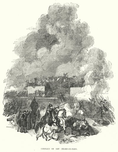Conflit sur le Champ-de-Mars (gravure) - European School