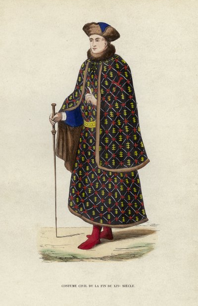 Costume civil de la fin du XIVe siècle - European School