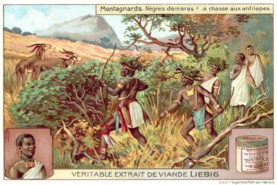 Damaras chassant des antilopes - European School