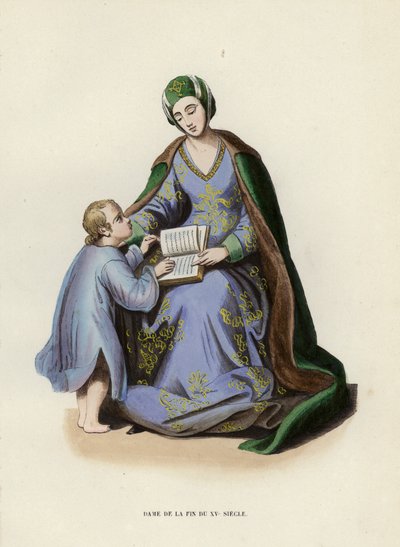 Dame de la fin du XVe siècle - European School