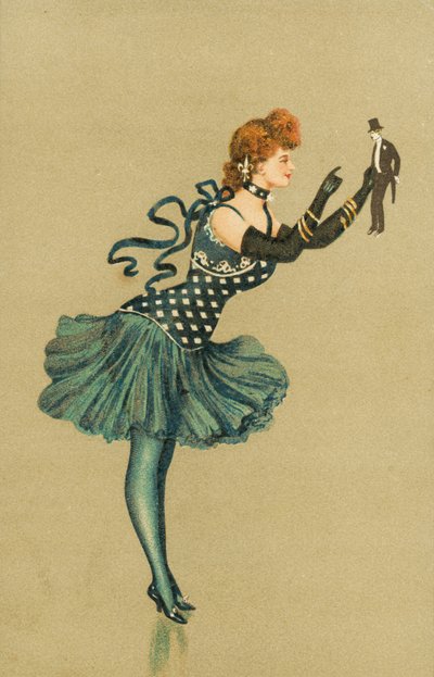 Danseuse tenant une petite figurine d