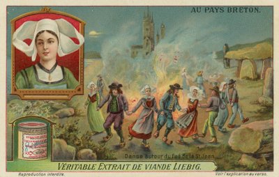Danse autour du feu à la veille de la Saint-Jean (midsummer) - European School