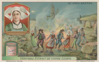Danse autour du feu la veille de la Saint-Jean (midsummer) - European School