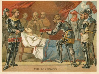 Mort de Bertrand du Guesclin, commandant militaire français, 1380 - European School