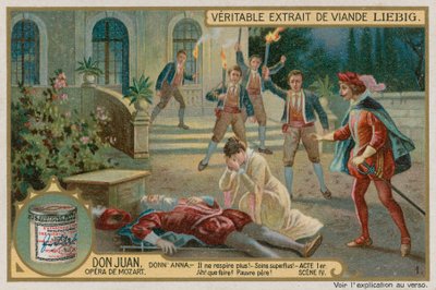 Mort du Commendatore (chromolitho) - European School