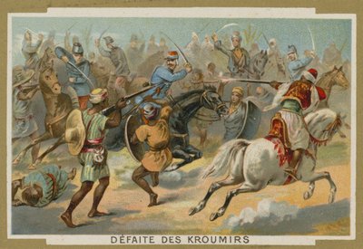 Défaite des Kroumirs par les Français, Tunisie, 1881 - European School